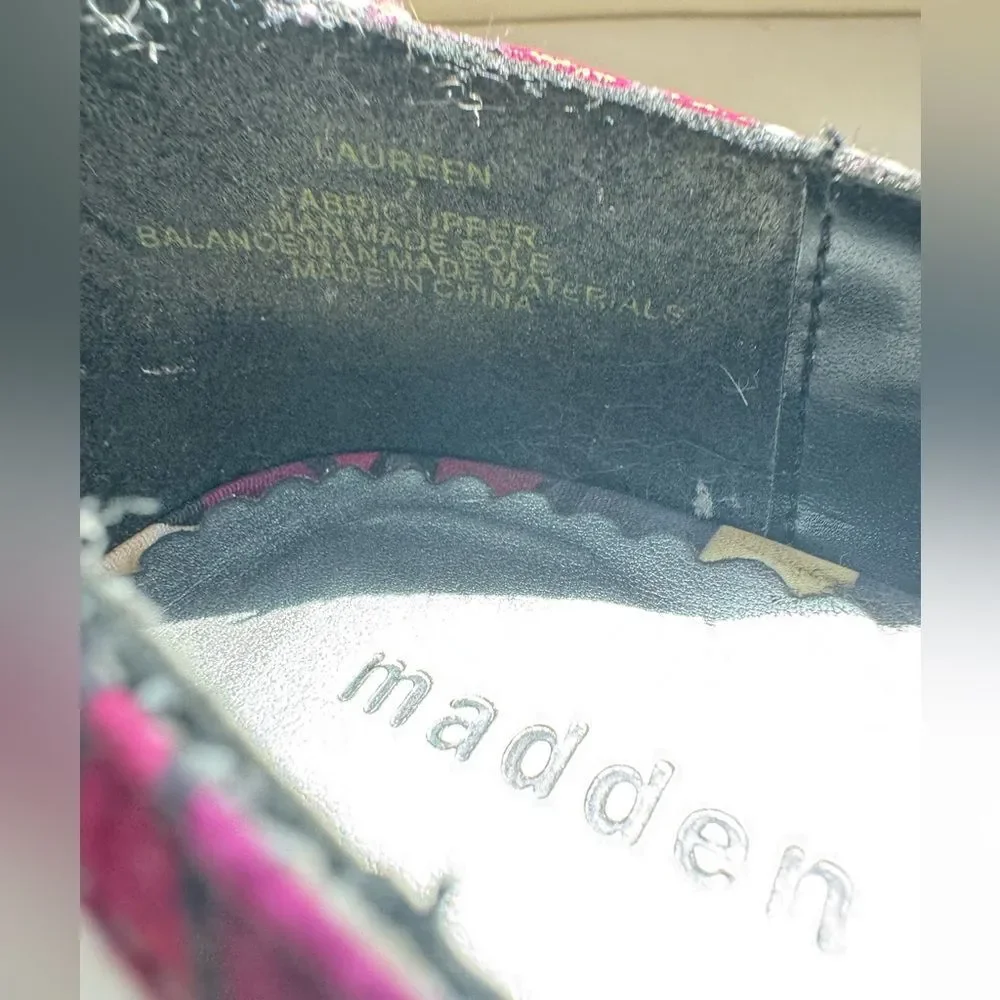 Madden Girl Peep-Toe Pumps with a multicolor purple, Size 7